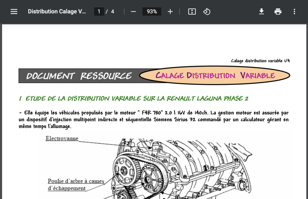 Distribution Calage Variable