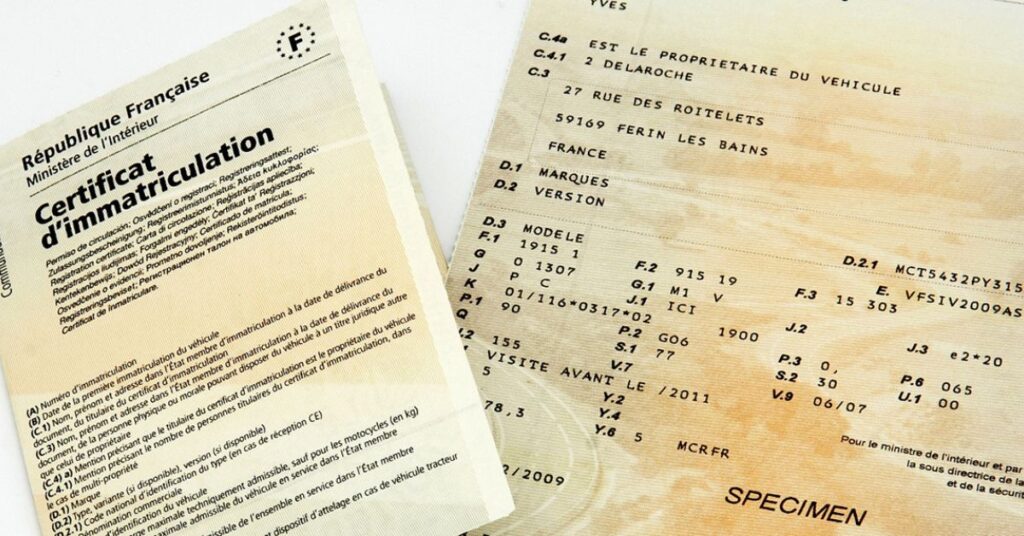 Combien coûte la Carte Grise d'un Véhicule de plus de 20 ans ?